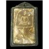 Antique Thai Clay Buddha Amulet in Plastic Pendant Case (ANT-1219)