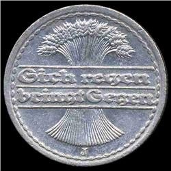 1921J Germany 50pfg MS63 Scarce (COI-8127)