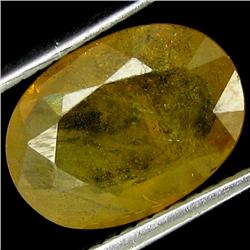 3.13ct Light Yellow Natural Sapphire Oval Cut (GEM-25252)