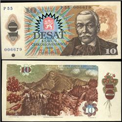 1986 Czech 10 Korun Crisp Unc Note (CUR-06326)