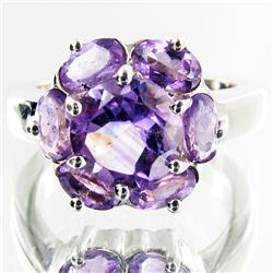 36.93ctw Amethyst Sterling Ring (JEW-2847)
