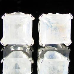 5.37ctw Moonstone Sterling Earrings (JEW-2649)