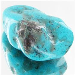 34.6ct Blue Mex. Turquoise Freeform Cabochon (GEM-33857)