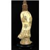 Image 2 : Chinese Handcarved Bone Standing Tibet Buddha on Base (CLB-713)