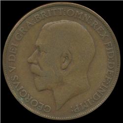 1912 Britain 1p F/VF ERROR (COI-8888)