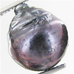 10.39ct Baroque Peacock Black South Sea Saltwater Pearl (GEM-33235)