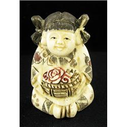 Chinese Handcarved Bone Netsuke (CLB-765)