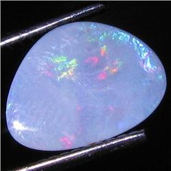 1.71ct Australian Black Opal Doublet Full Fire (GEM-31483)