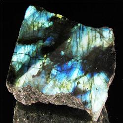 209.05ct Flashy Peacock Color Labradorite Slab (GEM-33640)