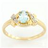 .64ct Natural Aquamarine Diamond 9k Gold Ring (JEW-9380X)