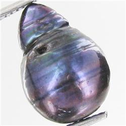 9.31ct Baroque Peacock Black South Sea Saltwater Pearl (GEM-33260)