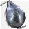 10.81ct Baroque Peacock Black South Sea Saltwater Pearl (GEM-33239)