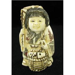 Chinese Handcarved Bone Netsuke (CLB-772)