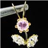 Image 1 : 1.51ctw CZ 14k Gold Pendant (JEW-2924)