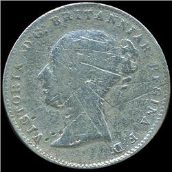 1862 Britian Victoria Silver 3p (COI-8807)