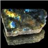 Image 1 : 212.3ct Flashy Peacock Color Labradorite Slab (GEM-33636)
