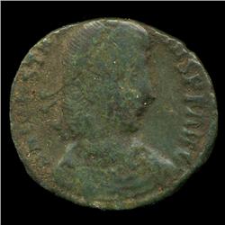 300AD Roman Bronze Coin Higher Grade (COI-9018)