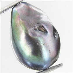 15.73ct Baroque Peacock Black South Sea Saltwater Pearl (GEM-33224)