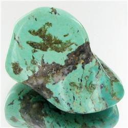 44.2ct Green Turquoise Freeform Cabochon (GEM-33771)