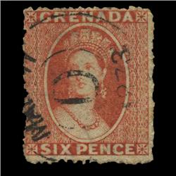 1861 Grenada 6p Postage Stamp Premium (STM-0605)