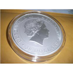 1KG (32.15 Troy oz) .999 Silver $30 Australian Kookaburra Coin