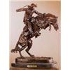 Image 1 : Large "Bronco Buster" Bronze Sculpture by Frederick Remington, 23"x16"
