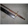 Image 4 : 50" SWORD WITH 40" BLADE AND LEATHER SHEATH