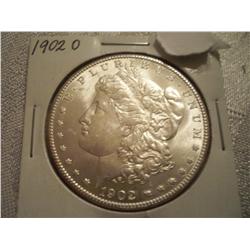 1902-O Brilliant Uncirculated Morgan Silver Dollar