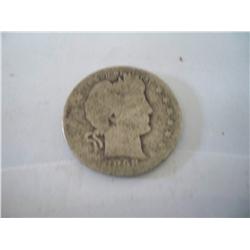 RARE DATE 1898-O Silver Barber Quarter