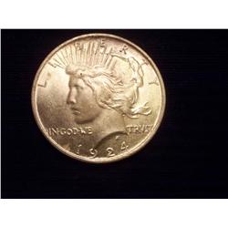 1924 Silver Peace Dollar