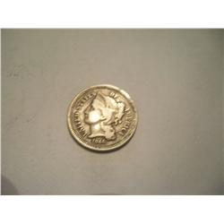 1866 Nickel 3 Cent Piece, VG