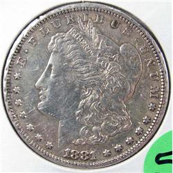 1881-S MORGAN SILVER DOLLAR
