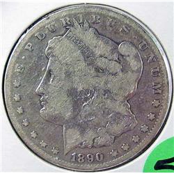 1890-CC MORGAN SILVER DOLLAR - KEY DATE
