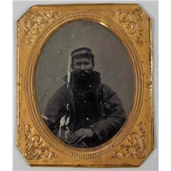US CIVIL WAR NEW HAMPSHIRE VOLUNTEER SOLDIER TIN TYPE PHOTO