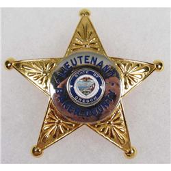 BAKER COUNTY OREGON LIEUTENANT POLICE LAW BADGE