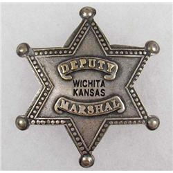 OLD WEST WICHITA KANSAS DEPUTY MARSHAL LAW BADGE