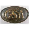 Image 1 : RARE CONFEDERATE STATES ARMY CSA BELT BUCKLE