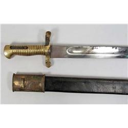 US CIVIL WAR UNION MUSKET BAYONET W/ SCABBARD