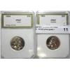 Image 1 : 1953 and 1954 quarters PCI PR67 CAMEO