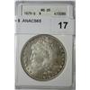 Image 1 : 1879S Morgan $  ANACS65 graded right