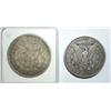 Image 2 : 1894O VF and 1921S NGC63 toned Morgan $