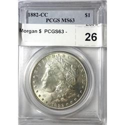 1882CC Morgan $  PCGS63