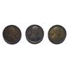 Image 1 : 1916  MS63 and 1918D AU and 1922D VF/XF Lincoln pennys