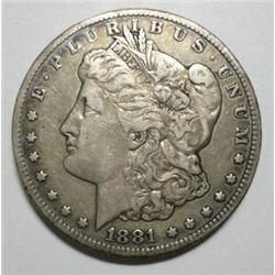1881CC Morgan $  undipped VF/XF PQ coin