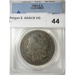 1895S Morgan $  ANACS VG cleaned