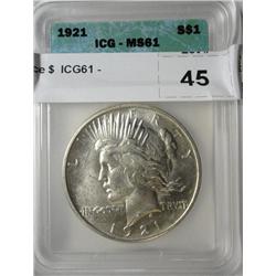 1921 Peace $  ICG61