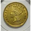 Image 1 : 1857 T3 $1 GOLD AU