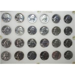 24 silver proof quarters 1957 to 1964 GEM