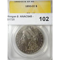1893CC Morgan $  ANACS45