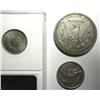 Image 2 : A 3 coin collector lot--1907 nickel ANACS60-1892 quarter XF/AU and an